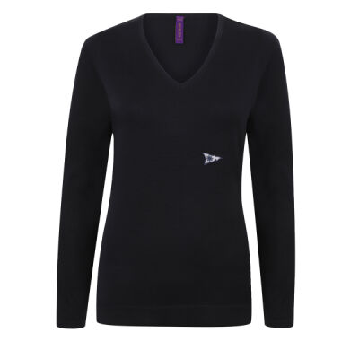 HB721 Women's 12 gauge v-neck jumper Thumbnail